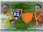 FUTERA 14 UNIQUE Jersey&Patch Card Ronaldinho & Xavi 7 Ź ⥹