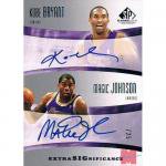 04-05 SP Game Used Edition SIGnificance Duals #XSIG-BJ Kobe Bryant/Magic Johnson ltd.25