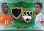 FUTERA 14 UNIQUE Dual Jersey Card Drogba & Lampard  55 ëŹ  