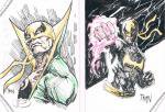 2014 Upper Deck Marvel Premier Sketch Booklet Iron Fist ëŹ Хʥʥѥ󥱡