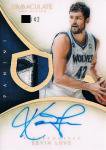 PANINI 2013-14 IMMACULATE Patch Autograph Card Levin Love42 / Ź020 