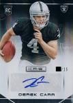 PANINI 2014 ROOKIE&STARS Autograph Derek Car15 / Ź004 