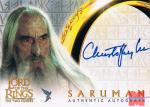 TOPPS LORD OF THE RINGS THE TWO TOWER Authentic Autograph Sruman