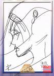 2002 DYNAMIC FORCE BATTLE OF THE PLANETS Sketch Card Gotcha-Man