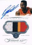 2013-14 PANINI FLAWLESS Autographed Patches Dominique Wilkins 25 ëŹ 