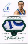 2013-14 PANINI FLAWLESS Autographed Patches  Emerald Stephen Curry  5 ëŹ 