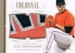 2014 PANINI NATIONAL TREASURES BB Colossal Patch Jersey Jose Fernandez 25 ëŹ 