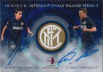 եƥ 14-15 F.C. INTER MILANO S2 Autograph Card Y.Nagatomo & L.Podolski 25 Ź SirCry
