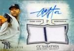 2015 TOPPS TRIPLE THREADS Auto&Jersey Sabathia10ʡŹ RVP