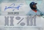 2015 TOPPS TRIPLE THREADS Autographed Relic David Ortiz 18 ëŹ 