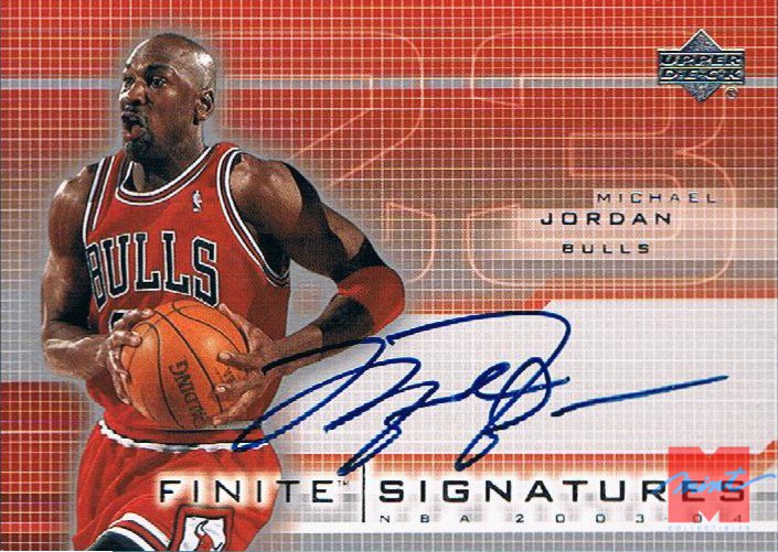 2003-04 Upper Deck Finite Signatures #MJ Michael Jordan/23 - ミント
