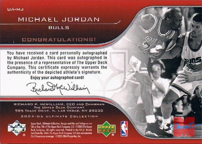 2004-05 Ultimate Collection Achivement Signatures #MJ