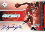 2004-05 Ultimate Collection Achivement Signatures #MJ Michael Jordan