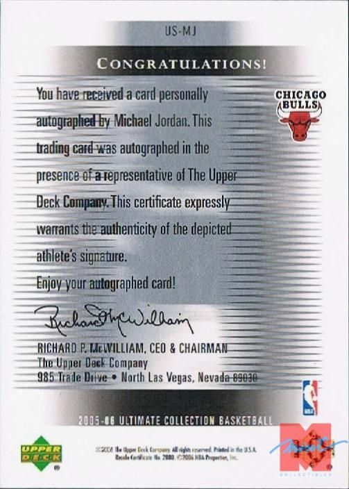 ☆激レア Michael Jordanトレカ エラーカード