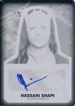 2015 TOPPS STARWARS JTFA Auto Printing Plates Black Hassani Shapi 1of1 / Ź 028 硼͡