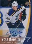 2015-16 Upper Deck NHL Star Rookies Autographs Colton Parayko / Ź 