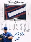 2015 PANINI National Treasures Rookie Colossal Signatures Prime Ryan Rua 25 ëŹ 