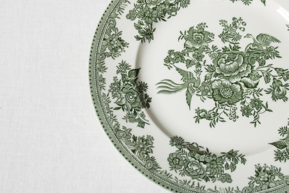 バーレイ グリーンアジアティックフェザンツ プレート 22cm