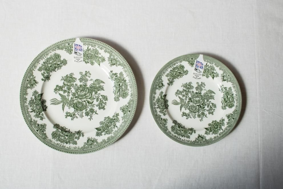 バーレイ グリーンアジアティックフェザンツ プレート 22cm