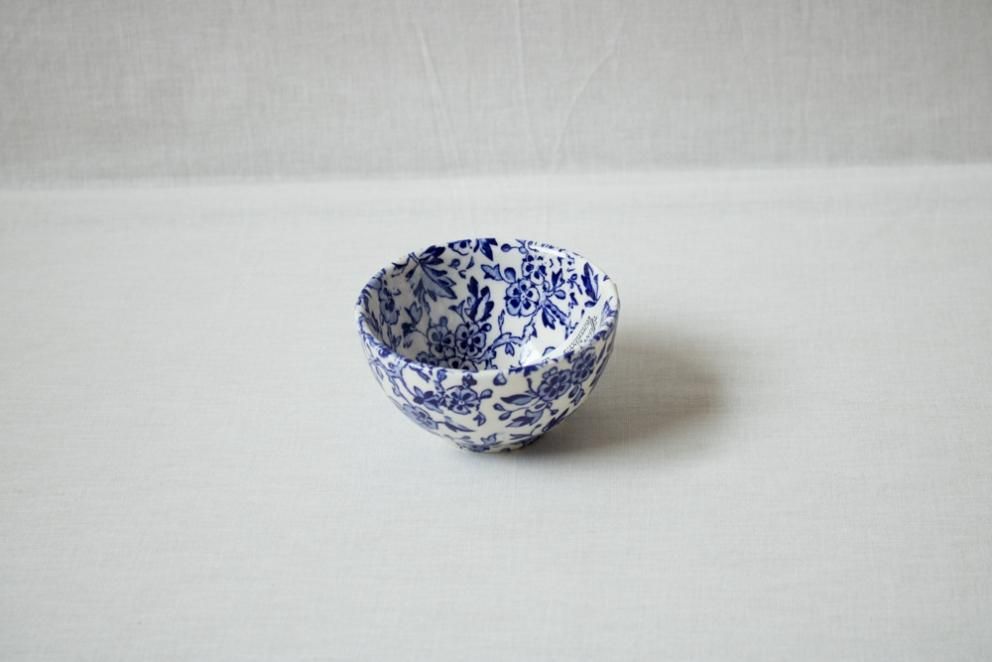 BURLEIGH バーレイ ブルー アーデン シュガーボウル L 小鉢 花