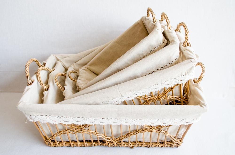 Comptoir de Famille コントワール・ドゥ・ファミーユ リネンバスケットM