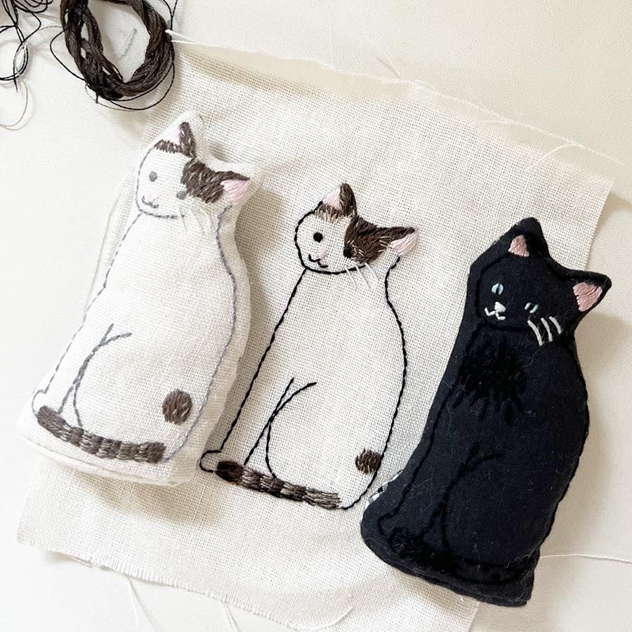 爆買い！ 刺繍ぬいぐるみキットの通販 | ネコ | クロヤギシロヤギ ショルダーバッグ