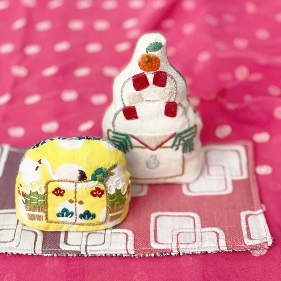 お正月に飾れる刺繍キット通販 | 鶴亀門松の刺繍ぐるみ お正月に飾れる刺繍キット通販 | 鶴亀門松の刺繍ぐるみ