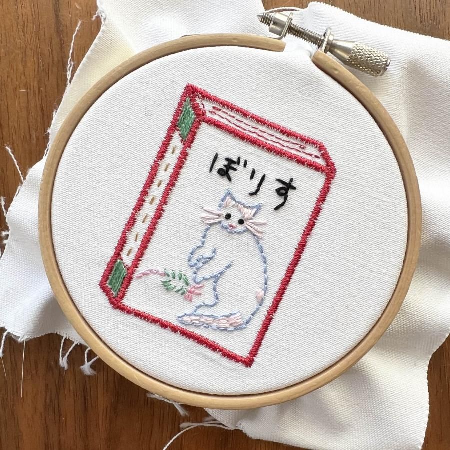 Hand embroidery art｜cat embroidery time lapse｜needle
