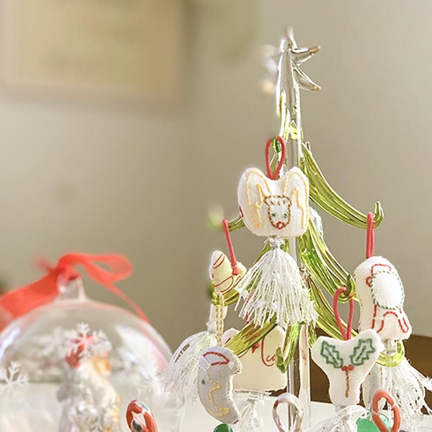 手刺繍オーナメントの通販 | クリスマス | クロヤギシロヤギ
