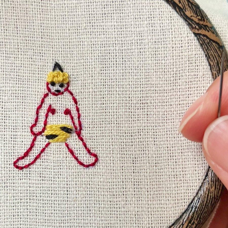 タペストリー刺繍画 アルファベット イギリス