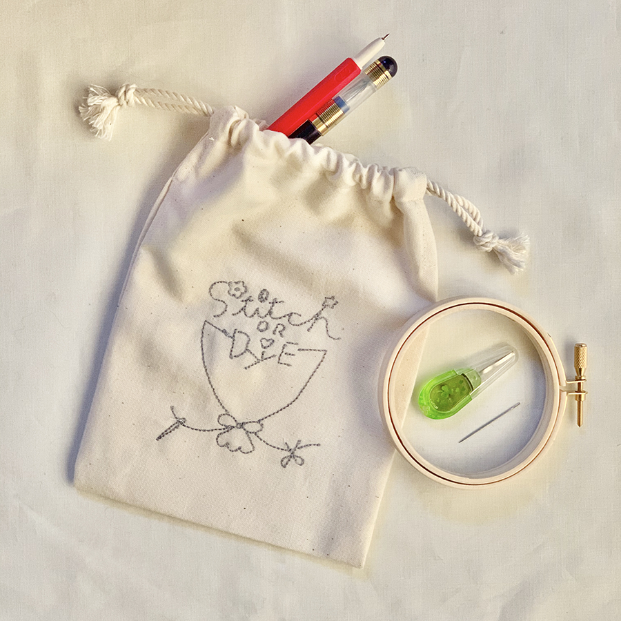 刺繍道具スターターセット 刺繍と手紙 クロヤギシロヤギ