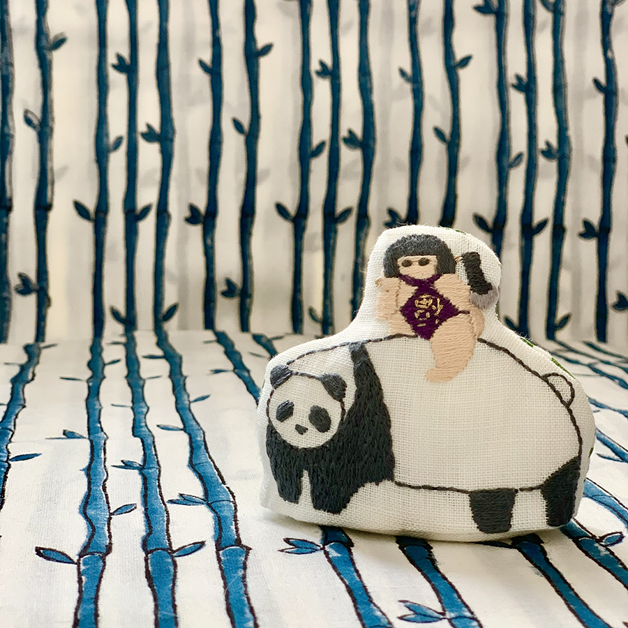 刺繍ぬいぐるみキットの通販 金太郎ならぬ福太郎 クロヤギシロヤギ