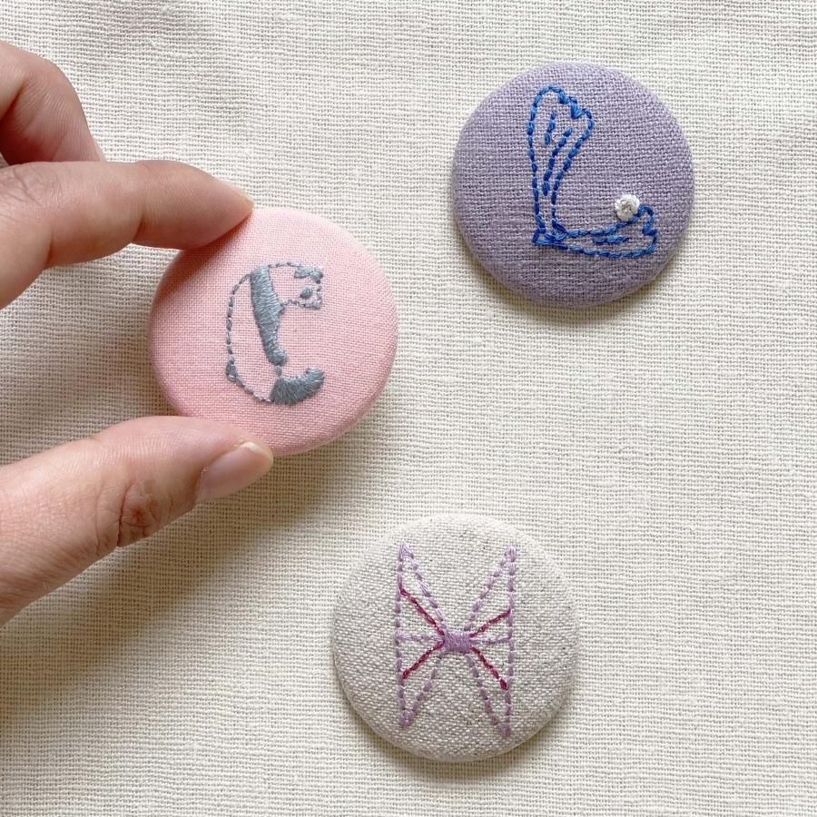 刺繍キットの通販 | 刺繍してヘアゴムを作ろう | クロヤギシロヤギ