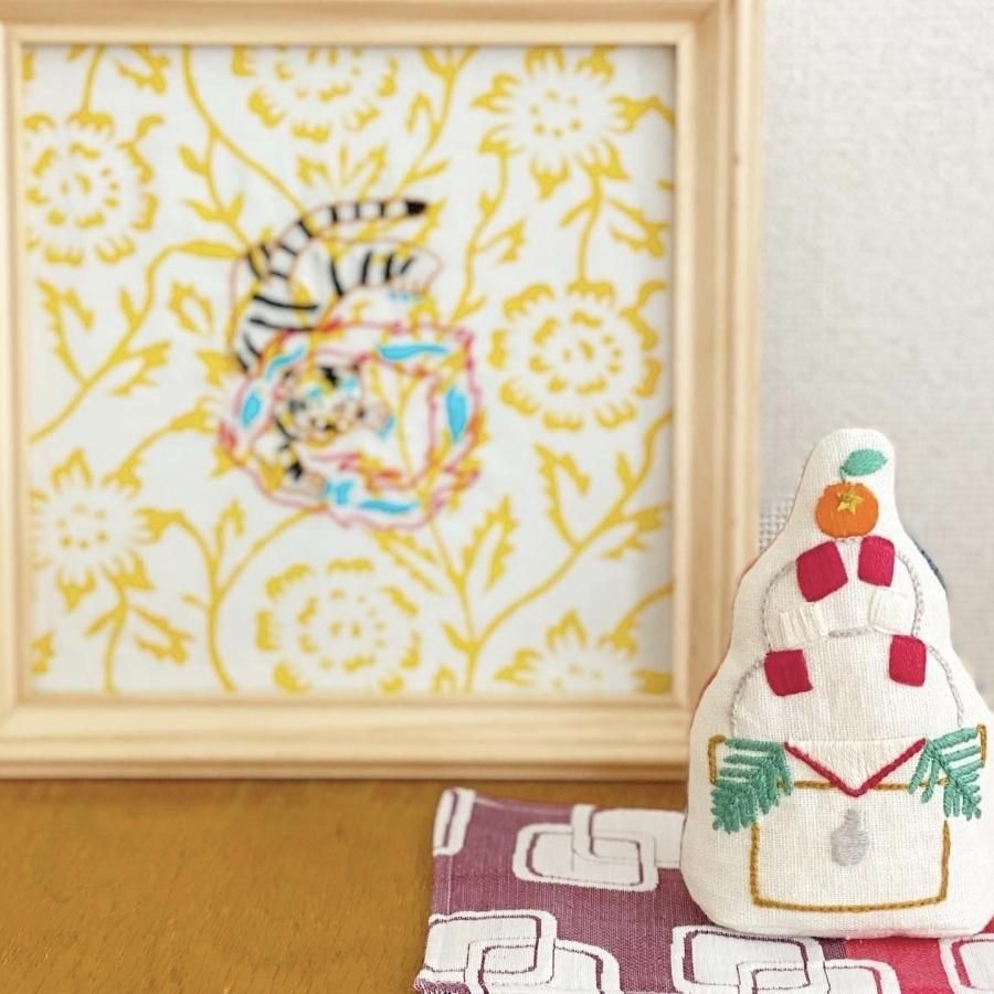 お正月に飾れる刺繍キット通販 | 寅年 虎の刺繍ぐるみ