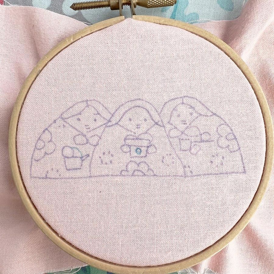 刺繍ぬいぐるみキットの通販 | 三人官女 | クロヤギシロヤギ