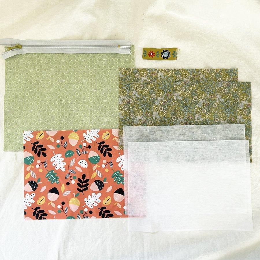 刺繍キットの通販 | 布合わせがかわいい刺繍ポーチが作れる