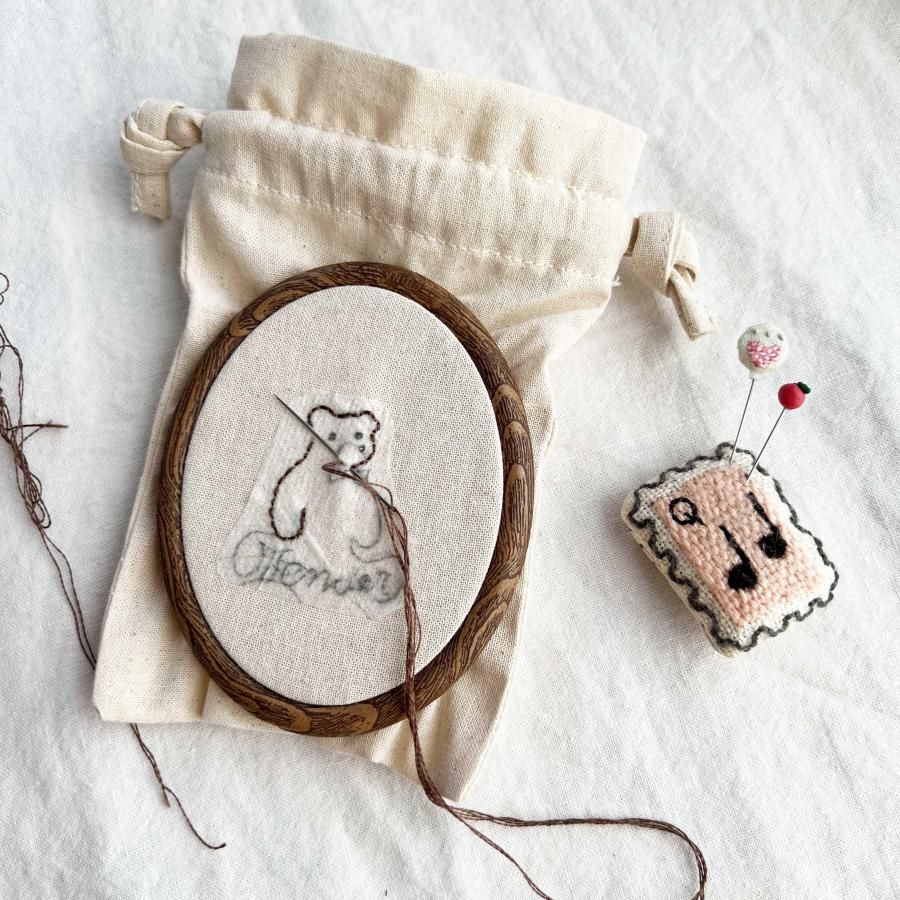 刺繍キットの通販 | きんちゃくに刺繍をプラス | クロヤギシロヤギ