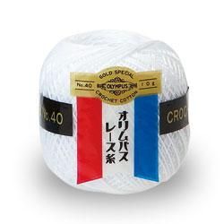 オリムパスレース糸 金票 40番 単色 10g