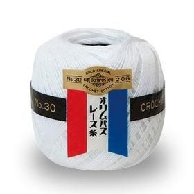 オリムパスレース糸 金票 30番 白 20g