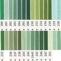 オリムパス 5番 刺繍糸 緑・黄緑色系 オリムパス 5番 刺繍糸 緑・黄緑色系