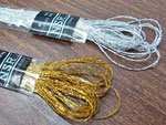 ラメ刺繍糸 ラメ糸 金・銀 刺繍糸