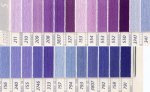 DMC 25番 刺繍糸 紫・青色系
