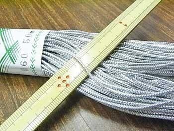 銀紐 手芸・洋裁用 銀ひも 銀紐 手芸・洋裁用 銀ひも