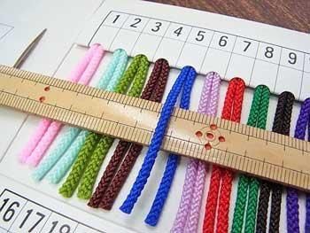 Kナイロン 江戸打ち紐 細 約2mm Kナイロン 江戸打ち紐 細 約2mm