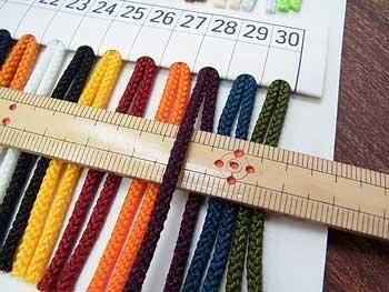 Kナイロン 江戸打ち紐 太 約5mm Kナイロン 江戸打ち紐 太 約5mm