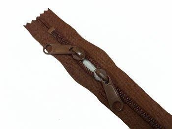 YKK 両開き コイルファスナー 60cm col.568 茶色