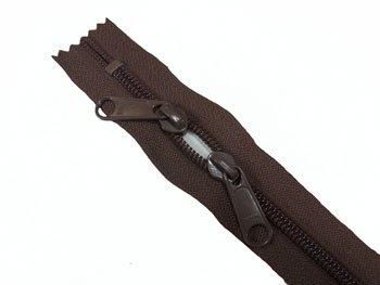 YKK 両開き コイルファスナー 60cm col.570 焦げ茶
