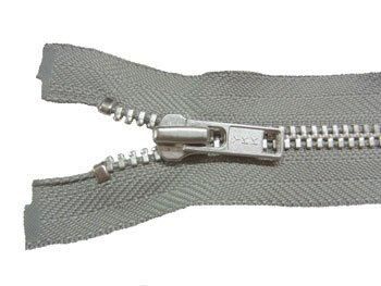 YKK 金属 オープンファスナー 50cm col.577 グレー