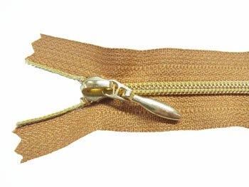YKK 3C メタリオンファスナー 20cm col.508 黄土色