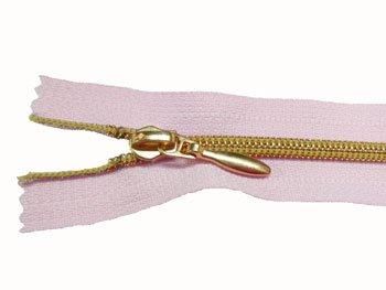 YKK 3C メタリオンファスナー 20cm col.512 薄ピンク